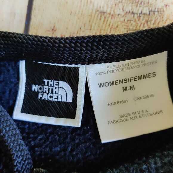 The North Face fleece cropped zip jacket sz M - Picture 10 of 12